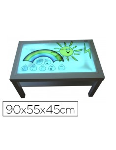 Mesa con luz henbea madera...
