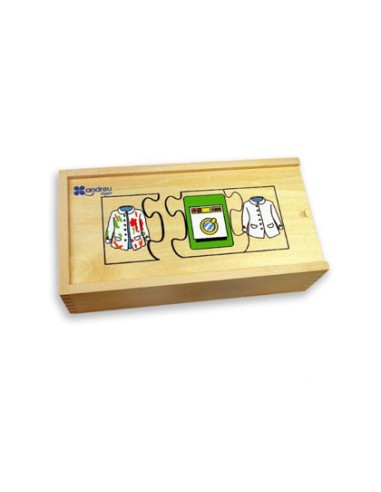 Puzle andreutoys madera secuencias temporales...