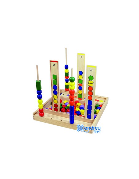 Juego andreutoys manipulacion percepcion visual 92 piezas 34x33x4,5 cm