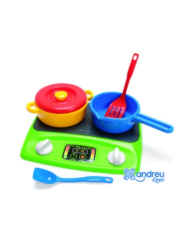 Juego dantoy cocina vitro 6 piezas 25x30x10 cm