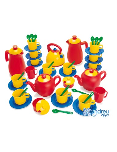 Juego dantoy vajilla 12 servicios 82 piezas...