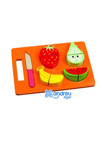 Juego andreutoys bandeja frutas para cortar...