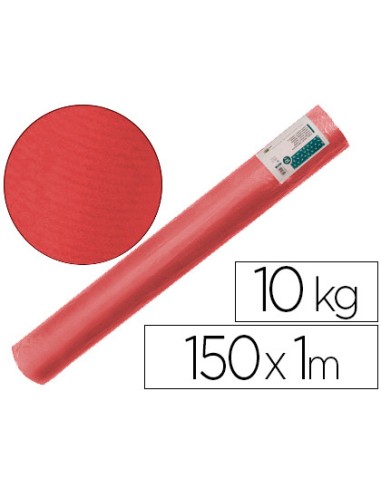 Papel kraft verjurado liderpapel rojo ancho 1 m...