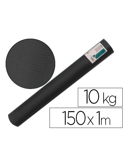 Papel kraft verjurado liderpapel negro ancho 1 m lomgitud 150 m gramaje 65 gr peso 10 kg