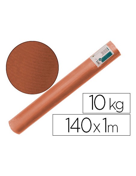 Papel kraft verjurado liderpapel marron ancho 1 m lomgitud 140 m gramaje 70 gr peso 10 kg
