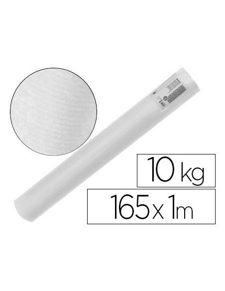 Papel kraft verjurado liderpapel blanco ancho 1 m longitud 165 m gramaje 60 gr peso 10 kg