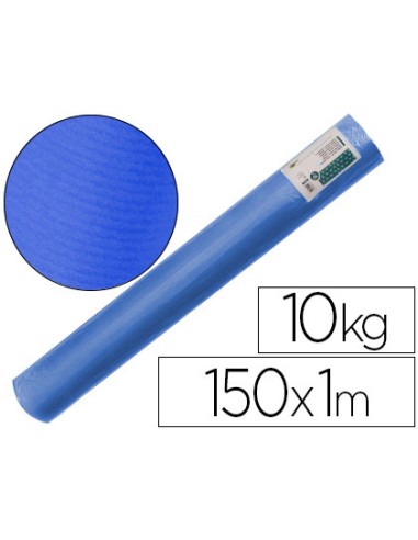 Papel kraft verjurado liderpapel azul ancho 1 m...