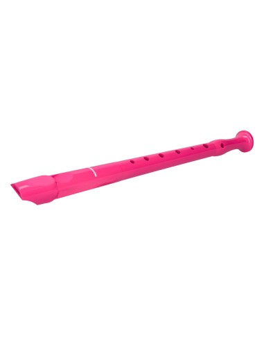 Flauta hohner 9508 color rosa funda verde y...