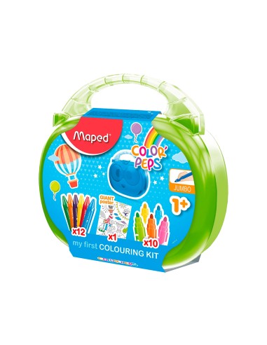 Maletin de dibujo maped early age 23 piezas