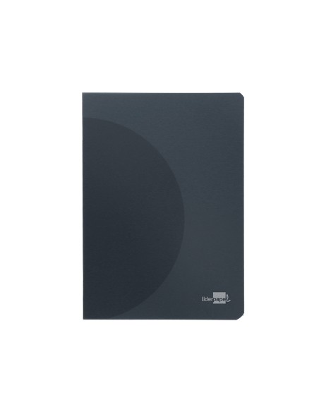 Libreta liderpapel 360 tapa de plastico a5 48 hojas 90gr 5mm con doble margen tapa negra