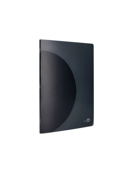 Libreta liderpapel 360 tapa de plastico a5 48 hojas 90gr horizontal con doble margen tapa negra