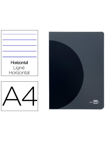 Libreta liderpapel 360 tapa de plastico a4 48...