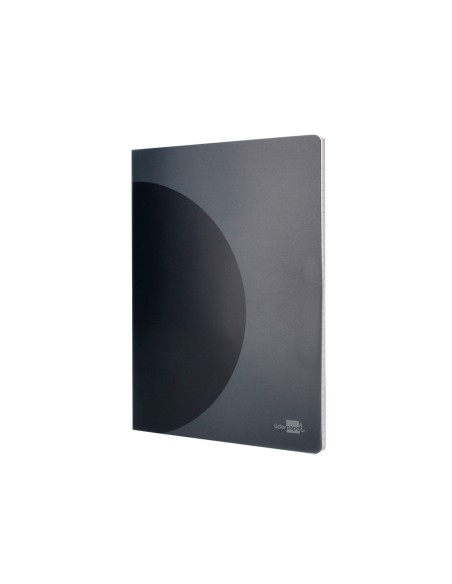 Libreta liderpapel 360 tapa de plastico a4 48 hojas 90gr horizontal con doble margen tapa negra