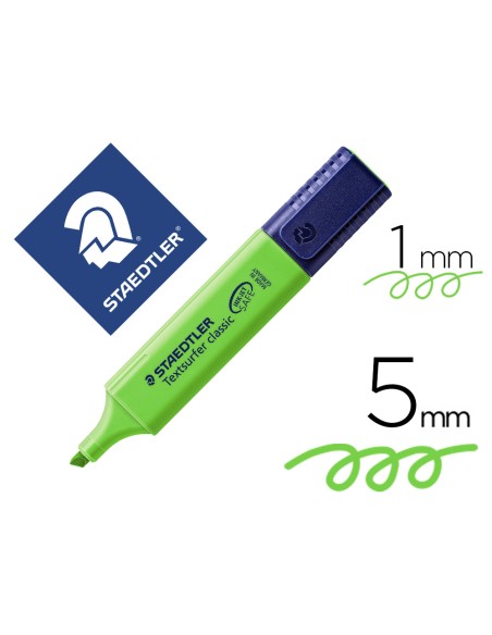 Rotulador staedtler textsurfer classic 364 fluorescente verde
