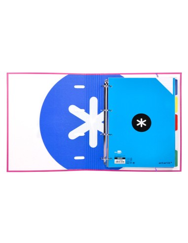 Carpeta con recambio antartik a4 cuadro 5mm...