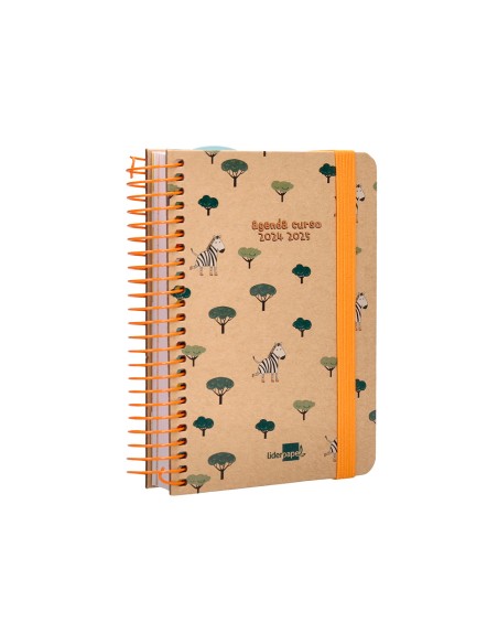 Agenda escolar liderpapel año 24 - 25 escolar classic surtido día página a6 tetra