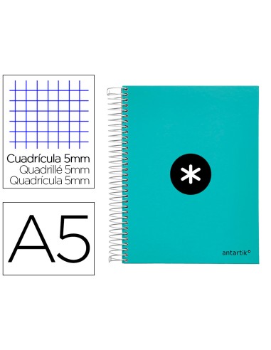 Cuaderno espiral a5 micro antartik tapa...