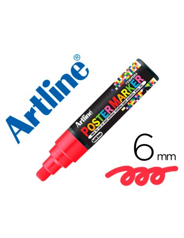 Rotulador artline poster marker epp-6-roj punta...