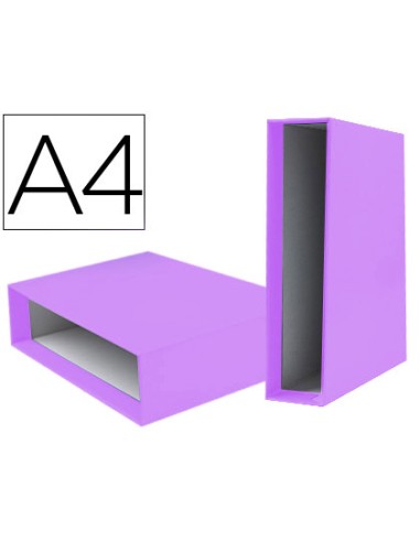 Caja archivador liderpapel de palanca carton...