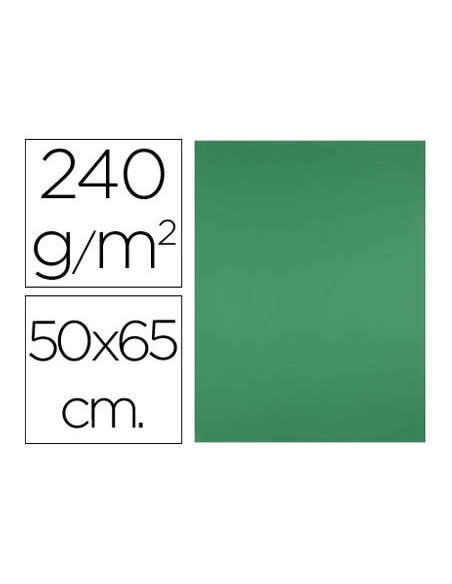 Cartulina liderpapel 50x65 cm 240g/m2 verde pistacho paquete de 25 hojas