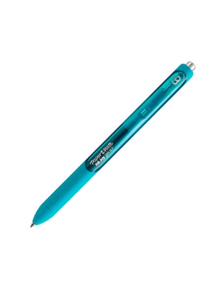 Boligrafo paper mate inkjoy retractil gel pen trazo 0,7 mm verde azulado