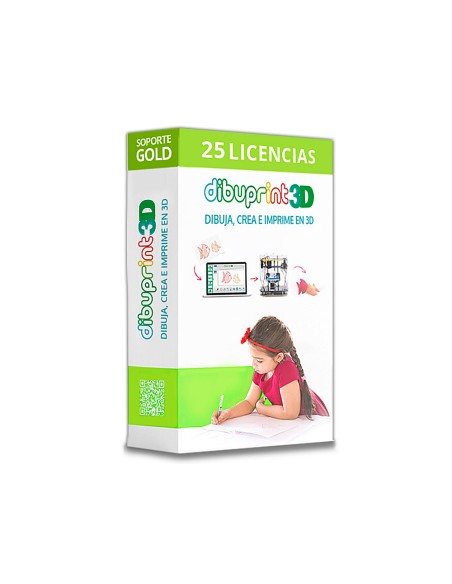 Dibuprint 3d colido software medium soporte gold 8x5 licencias 25