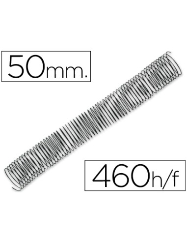 Espiral metalico q-connect 64 5:1 50mm 1,2mm...