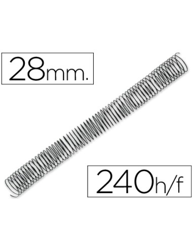Espiral metalico q-connect 64 5:1 28mm 1,2mm...