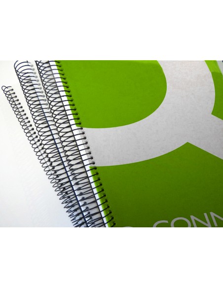 Espiral metalico q-connect 56 4:1 22mm 1,2mm caja de 100 unidades