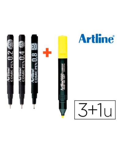 Rotulador artline comic pen calibrado...