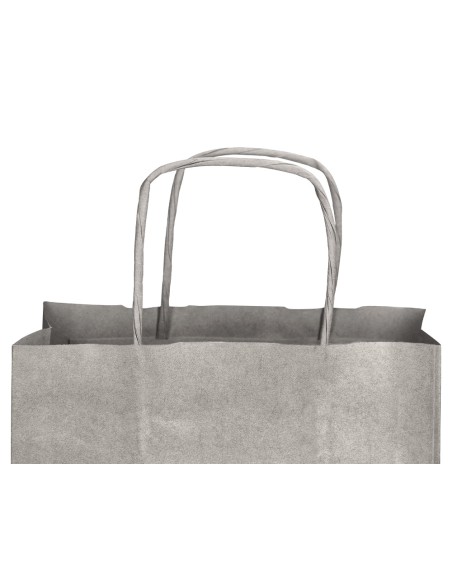 Bolsa kraft q-connect plata asa retorcida 240x100x310 mm
