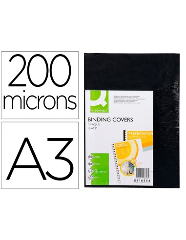Tapa de encuadernacion q-connect pvc din a3...