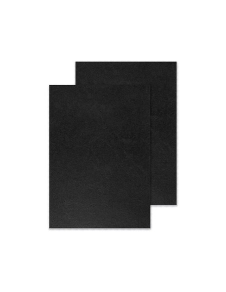 Tapa de encuadernacion q-connect pvc din a3 opaca negra 200 mc caja de 100 unidades