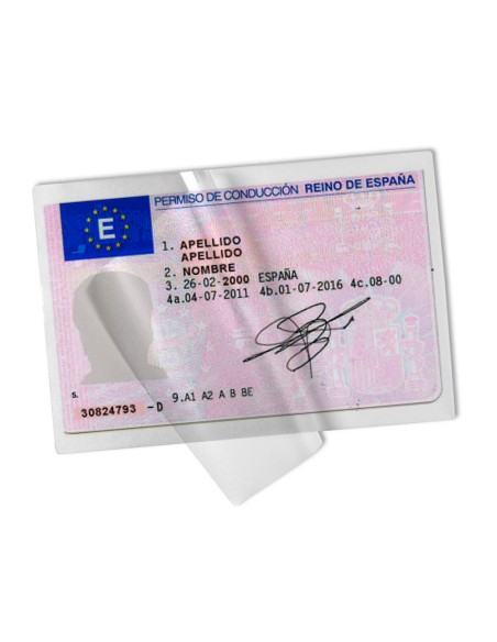 Bolsa de plastificar q-connect 110 x 230 mm 125 mc carnet de conducir caja de 100 unidades