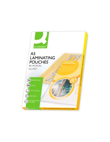 Bolsa de plastificar q-connect 153 x 216 mm...