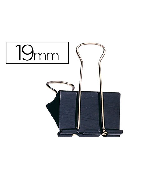 Pinza metalica q-connect reversible n.1 19 mm caja de 10 unidades