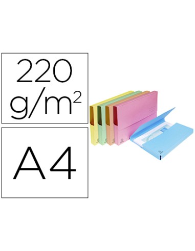 Subcarpeta cartulina lustrada con bolsa...