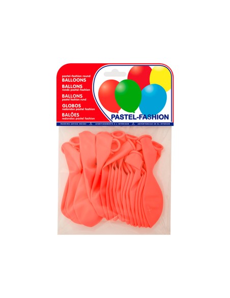 Globo 100% latex biodegradable pastel rosa bolsa de 20 unidades
