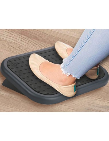 Reposapies ajustable q-connect con alfombrilla...