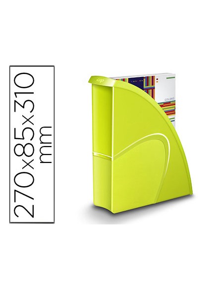 Revistero cep plastico uso vertical / horizontal verde 85x270x310 mm