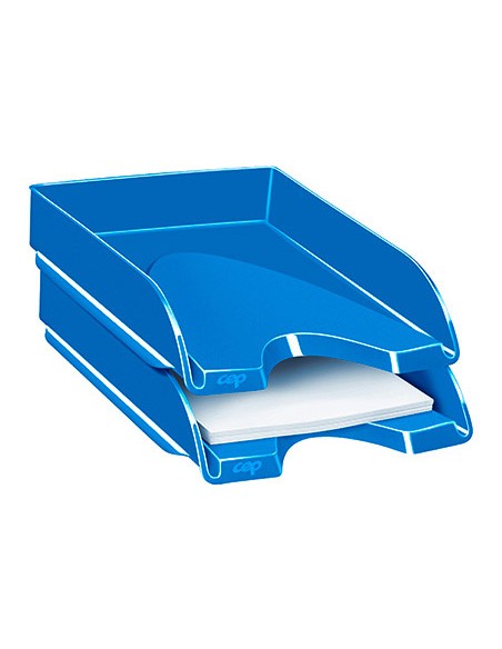 Bandeja sobremesa cep plastico azul 257x348x66 mm