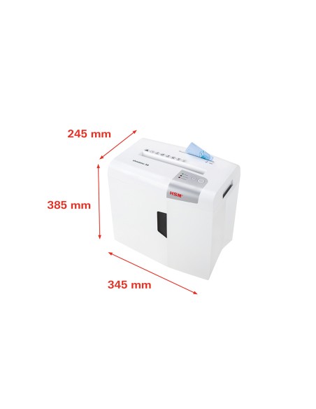 Destructora de documentos hsm shredstar x8 capacidad de corte 8 h en particulas destruye grapas clips cd y tarjetas