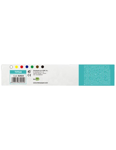 Tempera escolar liderpapel 40 ml caja 7 colores...