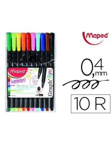 Rotulador maped punta de metal graph peps fine...