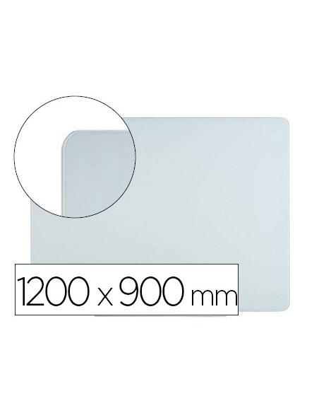 Pizarra blanca bi-office cristal magnetica 1200x900 mm