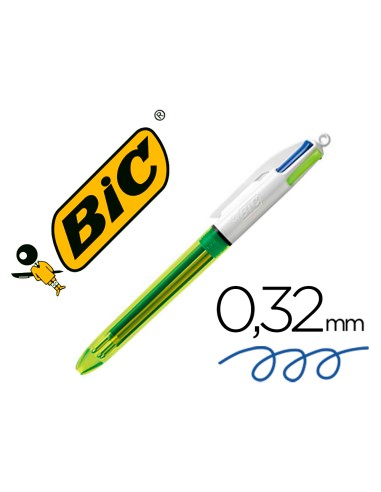 Boligrafo bic cuatro colores azul / negro /...