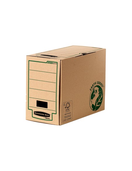 Caja archivo definitivo fellowes folio carton reciclado lomo 150 mm