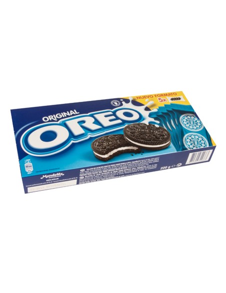 Galleta oreo original caja de 5 paquetes de 4 unidades 220 g
