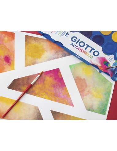 Acuarela giotto 24 colores con pincel estuche...