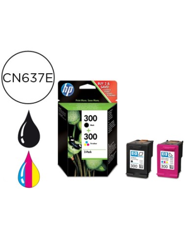 Ink-jet hp n.300 negro + tricolor deskjet...